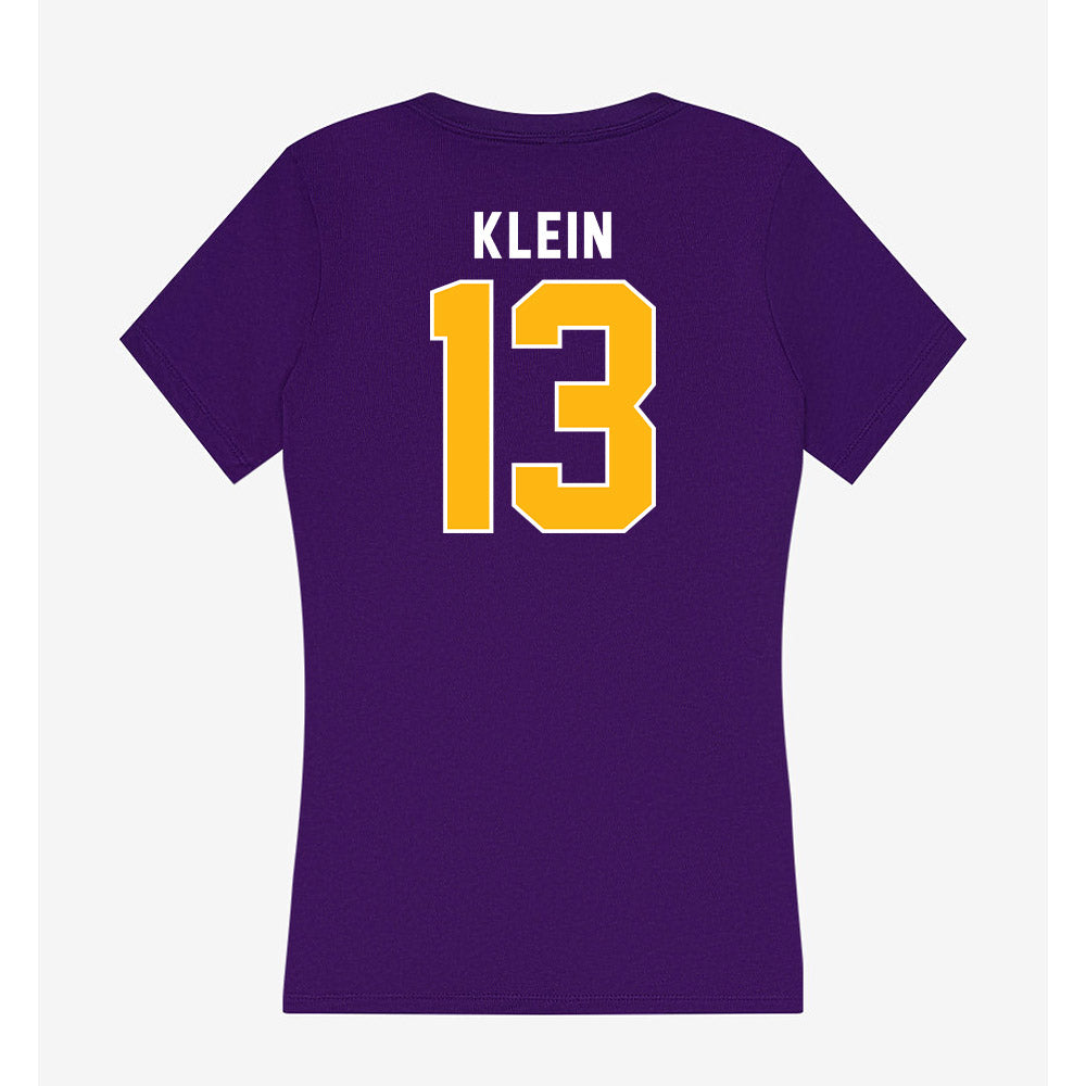 Northern Iowa - NCAA Football : Caden Klein - Women's V-Neck T-Shirt-1