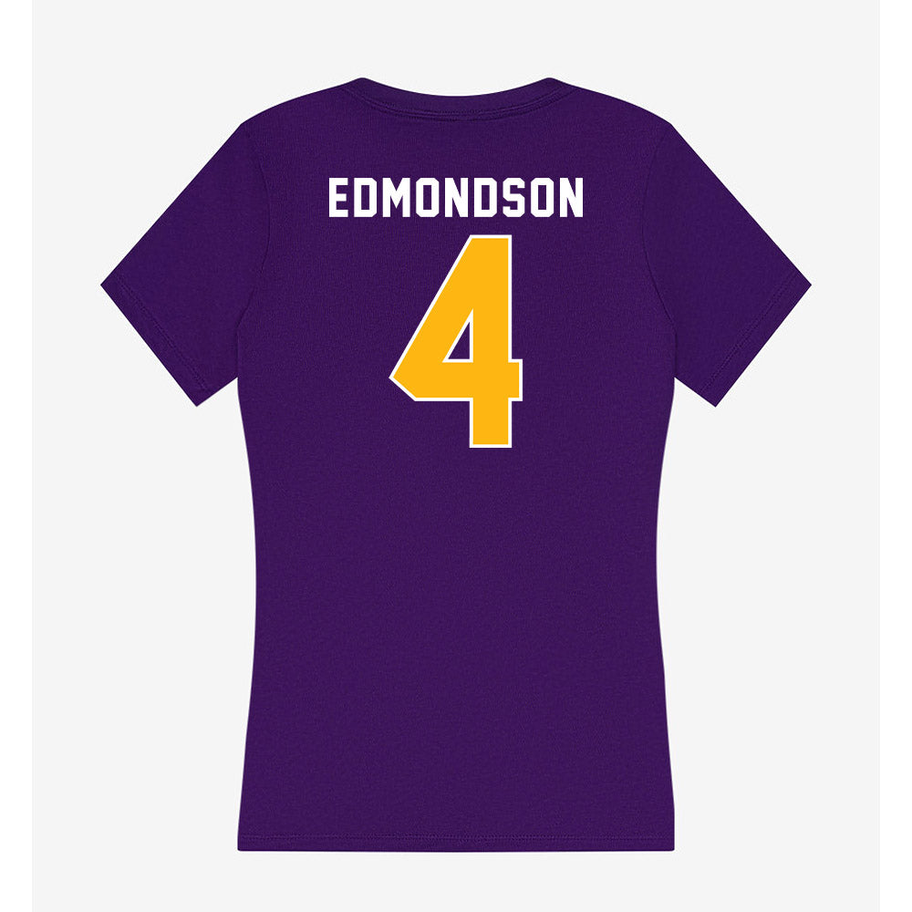 Northern Iowa - NCAA Women's Basketball : Virginia Edmondson - Women's V-Neck T-Shirt-1