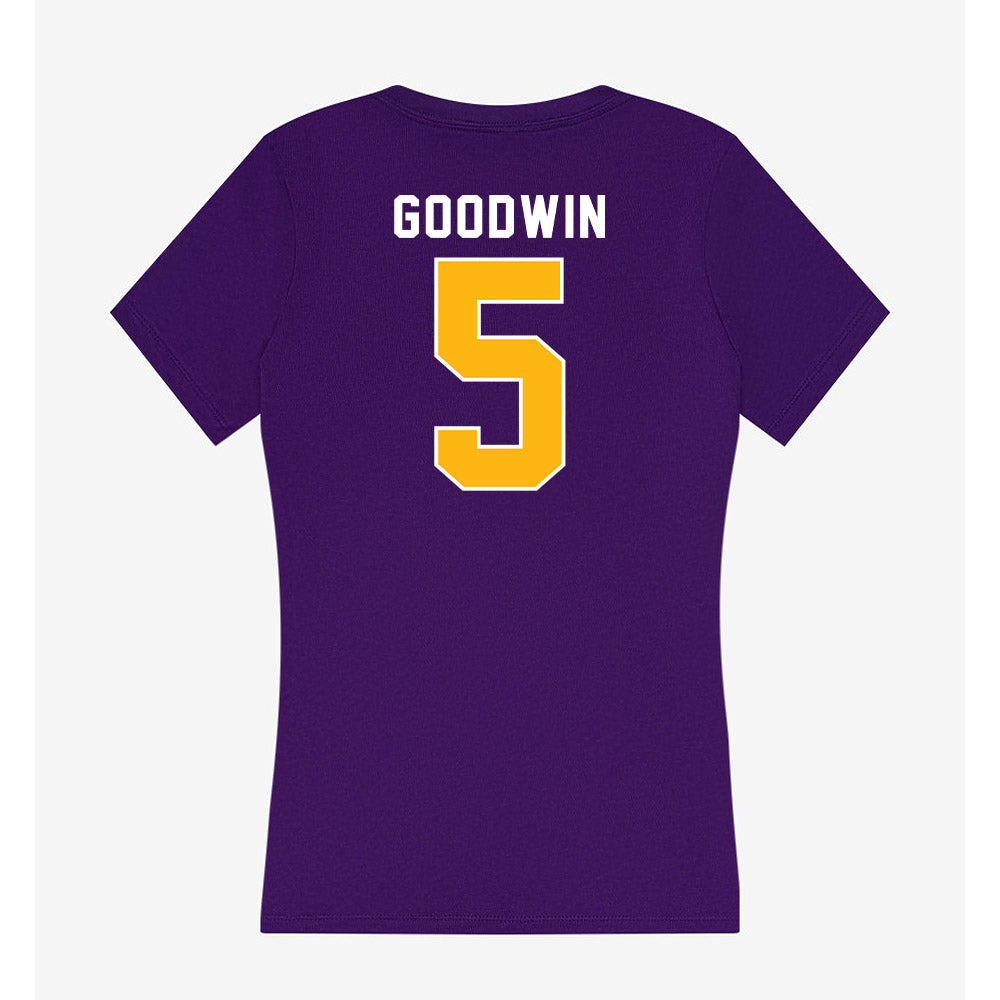 Northern Iowa - NCAA Softball : Carly Goodwin - Women's V-Neck T-Shirt-1