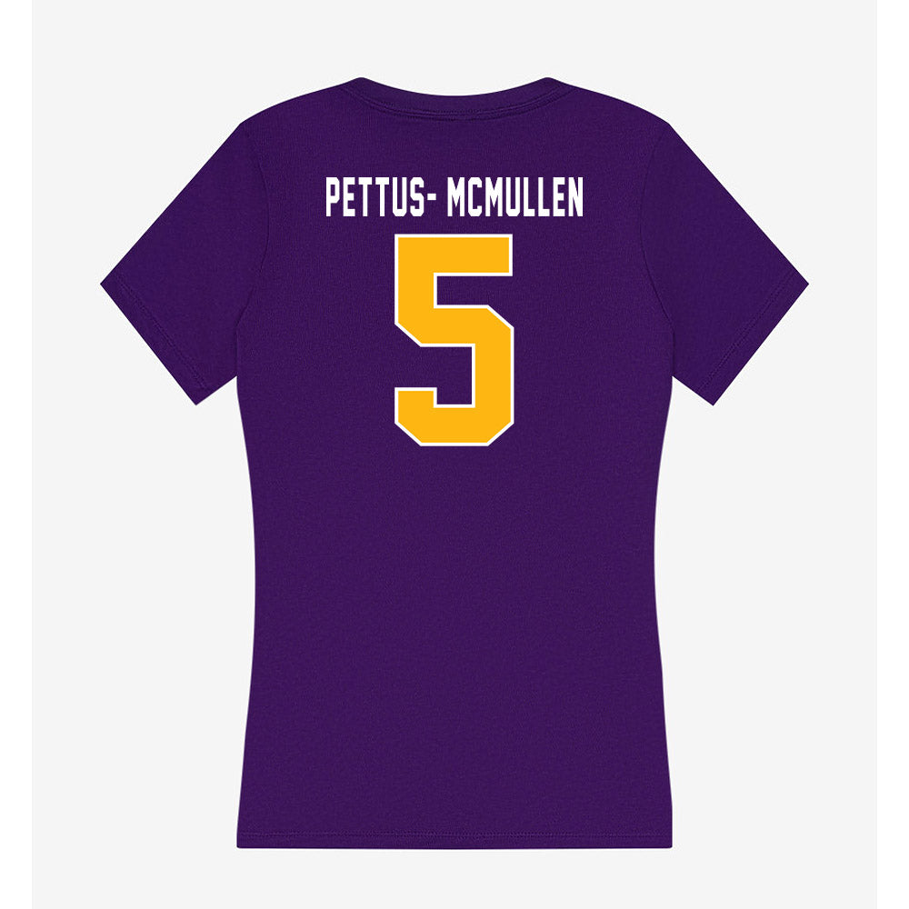 Northern Iowa - NCAA Football : Jaylen Pettus- McMullen - Women's V-Neck T-Shirt-1