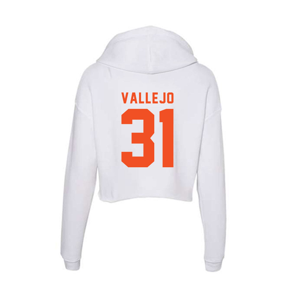 UTRGV - NCAA Baseball : Carlos Vallejo - Women's Crop Fleece Hoodie-1