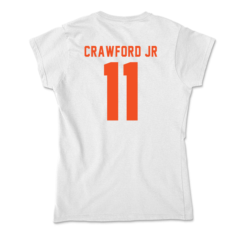 UTRGV - NCAA Men's Basketball : Bobby Crawford Jr - Soft Style Women’s T-Shirt-1