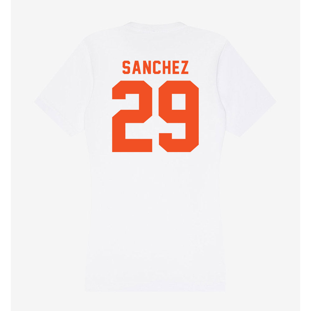 UTRGV - NCAA Baseball : Aaron Sanchez - Women's V-Neck T-Shirt-1