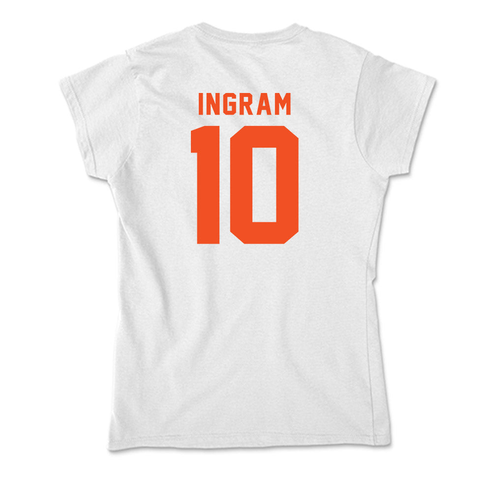 UTRGV - NCAA Women's Basketball : Jalatah Ingram - Soft Style Women’s T-Shirt-1