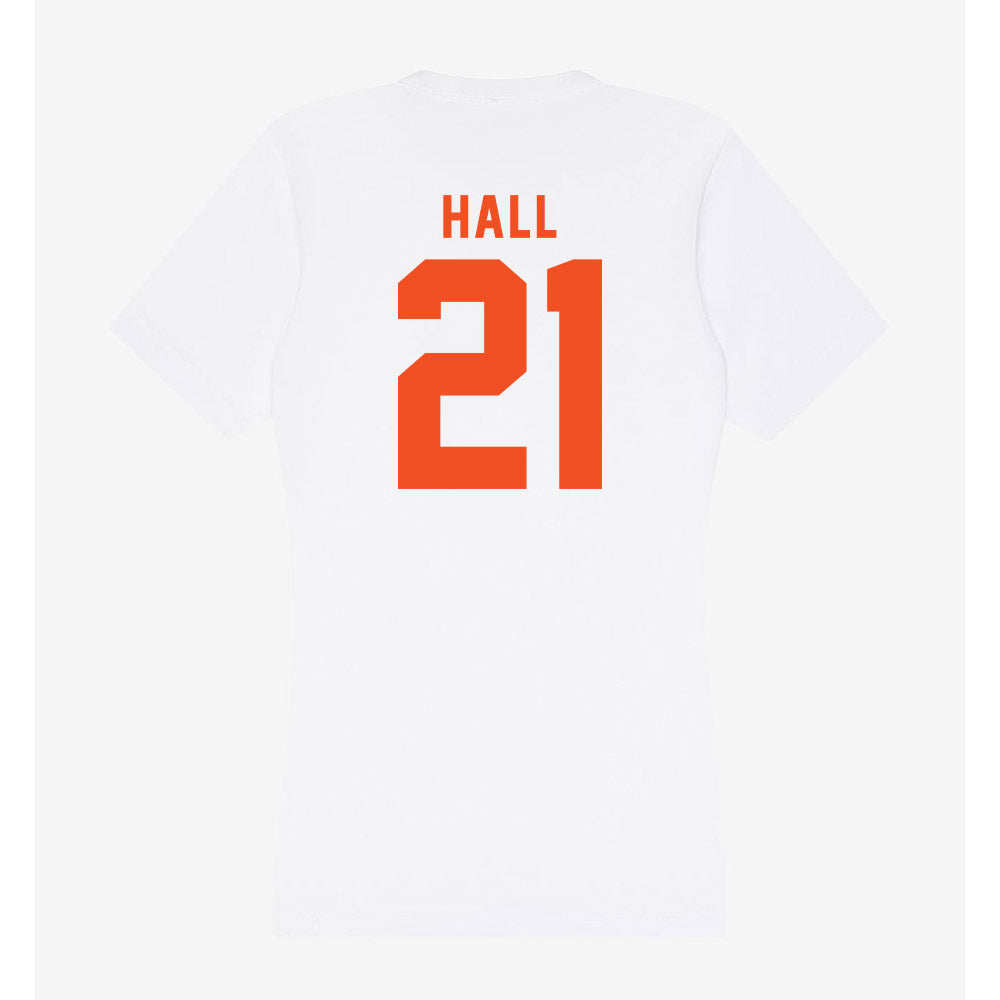 UTRGV - NCAA Women's Basketball : mataya hall - Women's V-Neck T-Shirt-1
