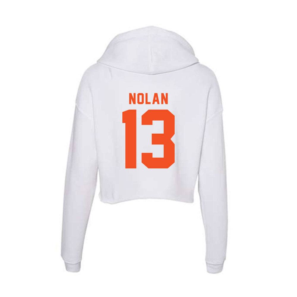 UTRGV - NCAA Baseball : Nick Nolan - Women's Crop Fleece Hoodie-1