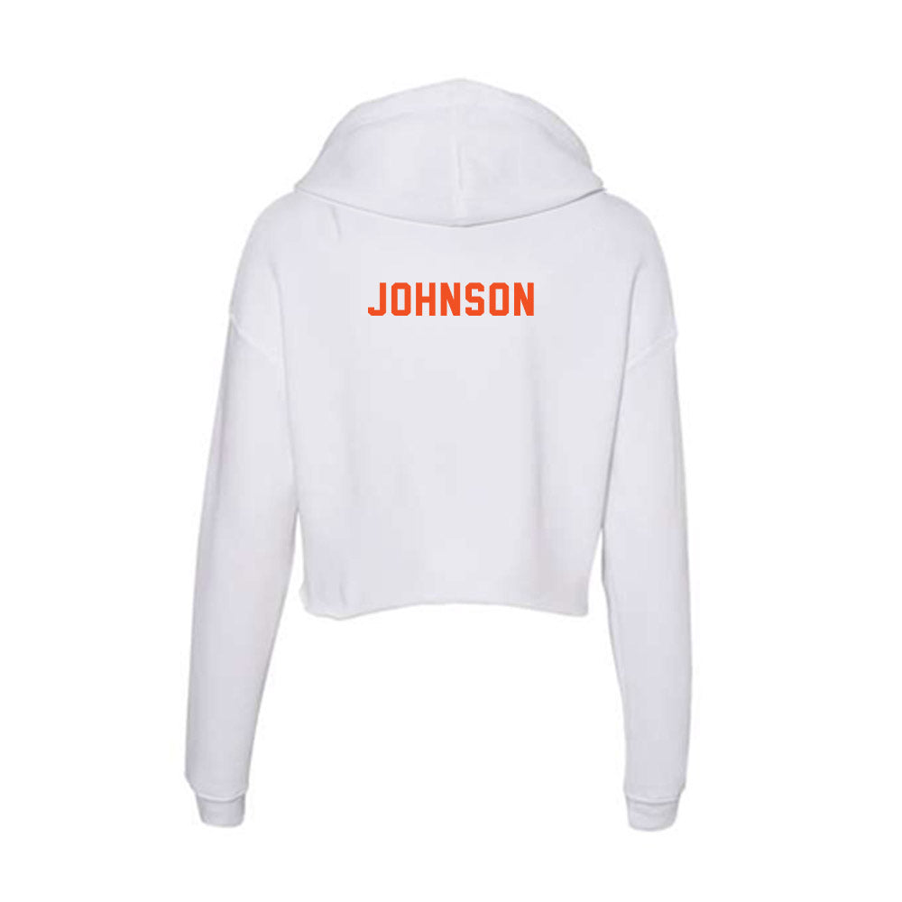 UTRGV - NCAA Women's Soccer : Londyn Johnson - Women's Crop Fleece Hooded Sweatshirt-1