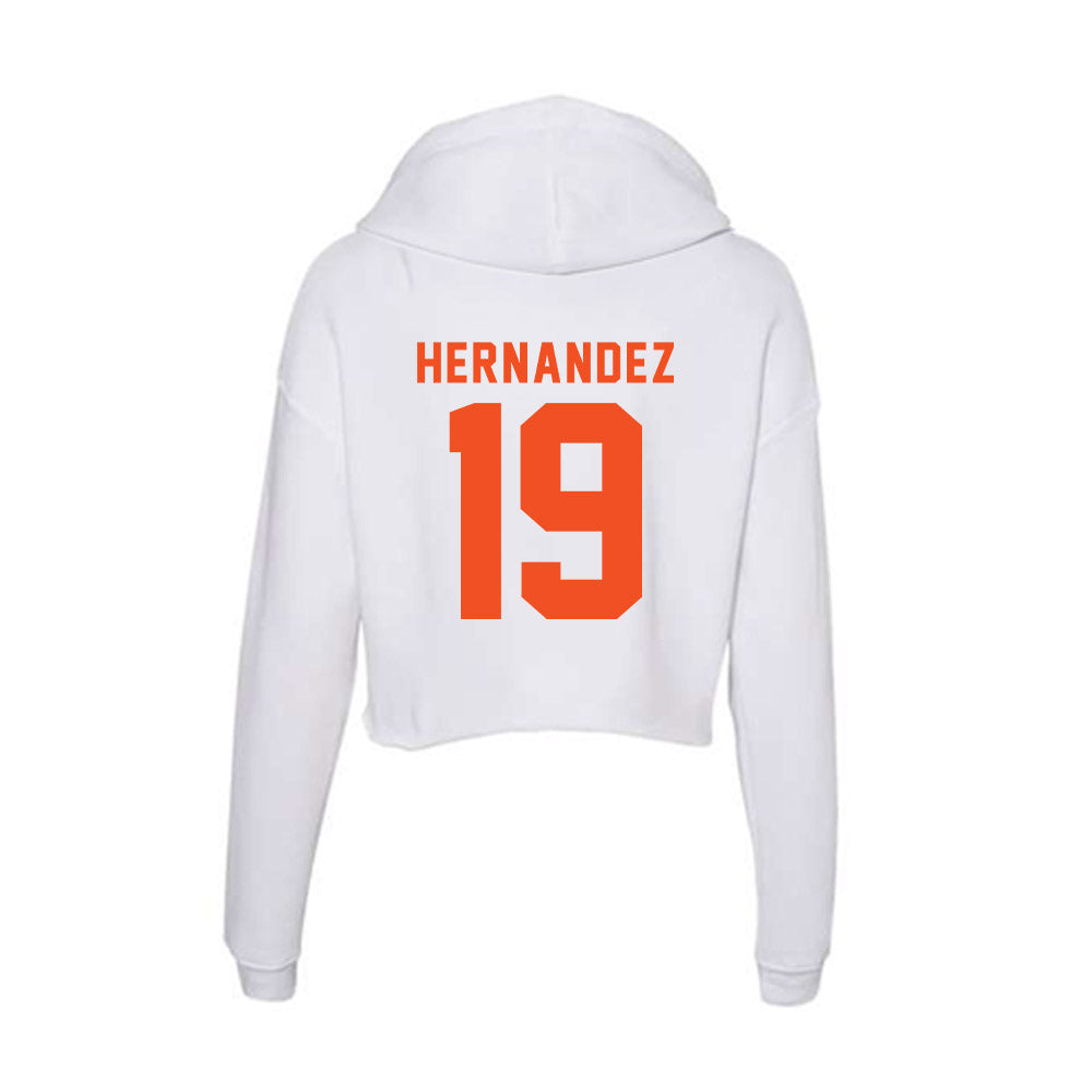 UTRGV - NCAA Men's Soccer : Dylan Hernandez - Women's Crop Fleece Hoodie-1