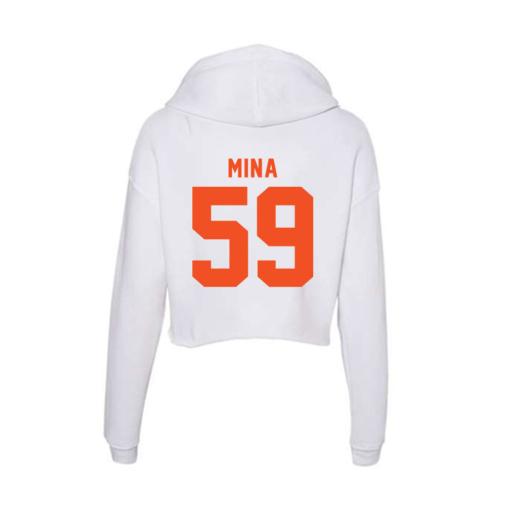 UTRGV - NCAA Football : TK Mina - Women's Crop Fleece Hoodie-1