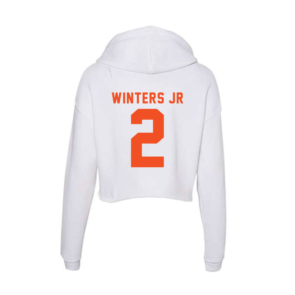UTRGV - NCAA Men's Basketball : Demarris Winters Jr - Women's Crop Fleece Hoodie-1