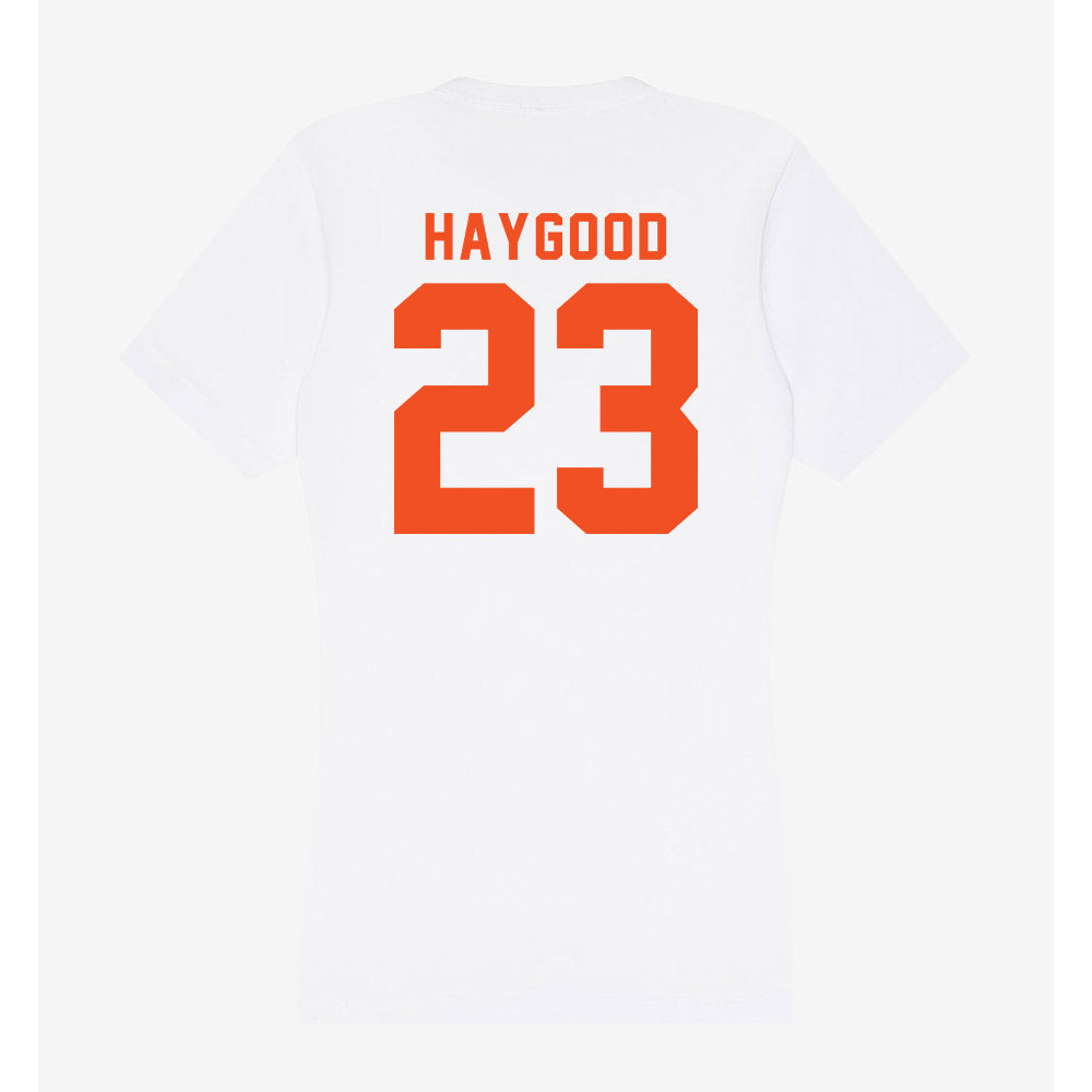 UTRGV - NCAA Football : Jaiden Haygood - Women's V-Neck T-Shirt-1