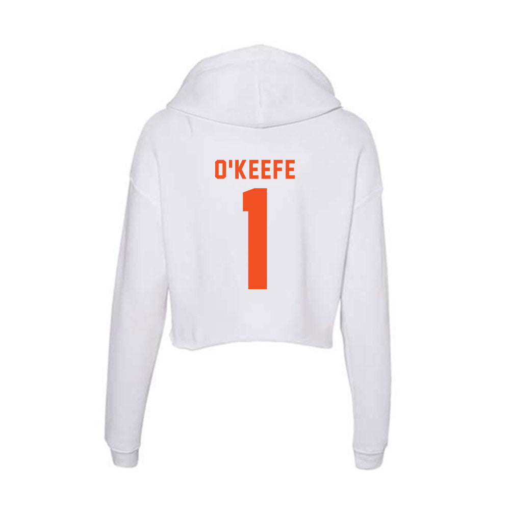 UTRGV - NCAA Women's Basketball : Charlotte O'Keefe - Women's Crop Fleece Hoodie-1