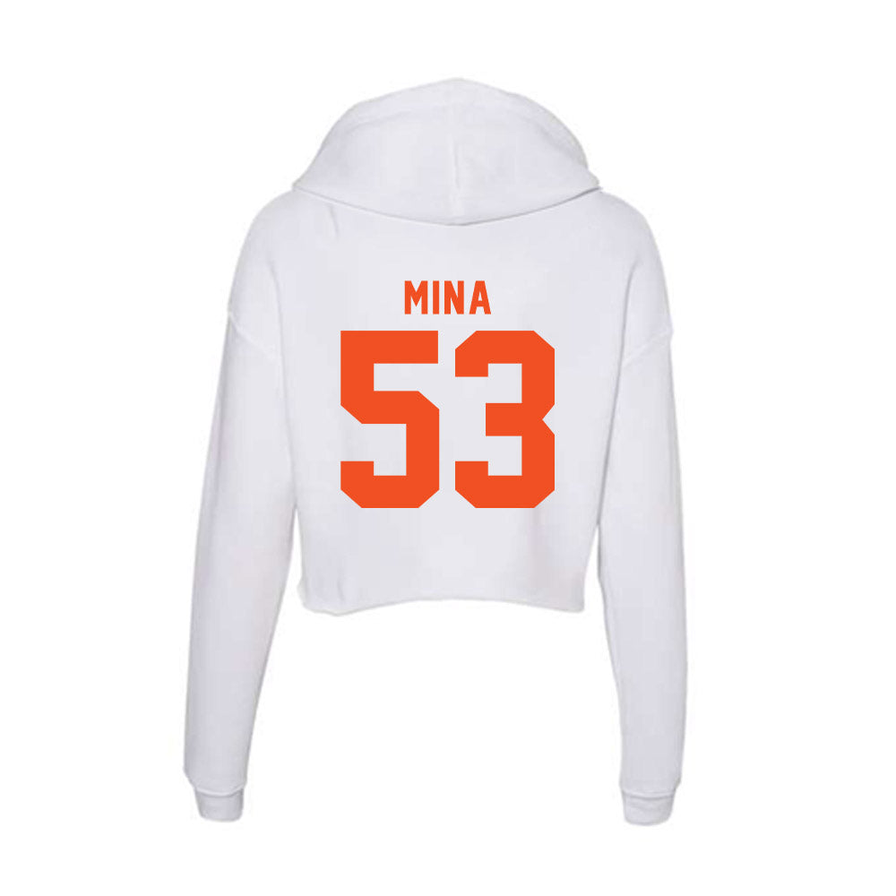 UTRGV - NCAA Football : Tamunotekena Mina - Women's Crop Fleece Hoodie-1