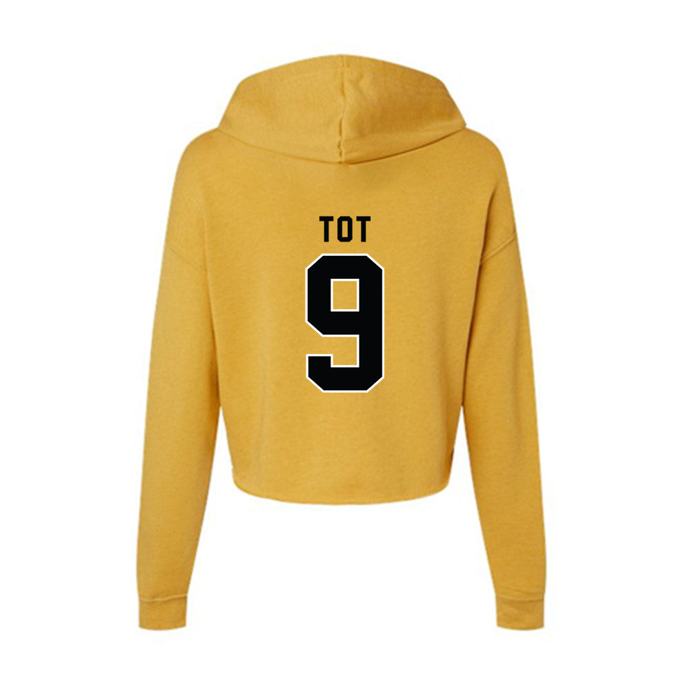 App State - NCAA Men's Basketball : Jalen Tot - Women's Crop Fleece Hoodie-1