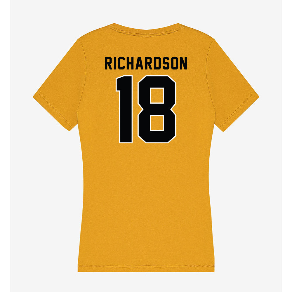 App State - NCAA Women's Volleyball : Raegan Richardson - Women's V-Neck T-Shirt-1