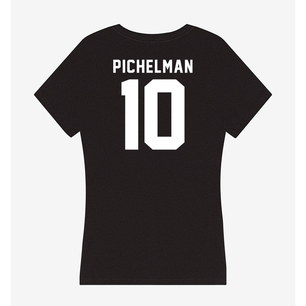 UW Green Bay - NCAA Women's Volleyball : Diane Pichelman - Women's V-Neck T-Shirt-1