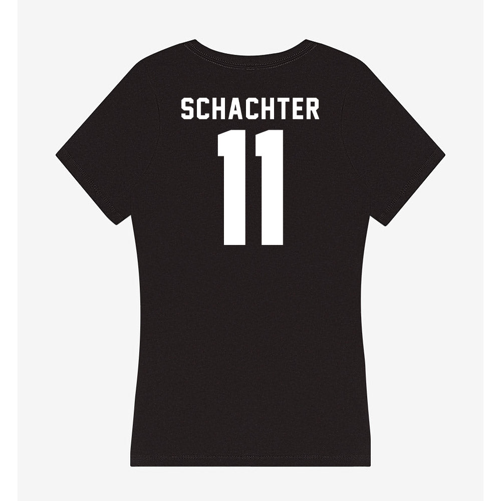 UW Green Bay - NCAA Men's Basketball : Trey Schachter - Women's V-Neck T-Shirt-1