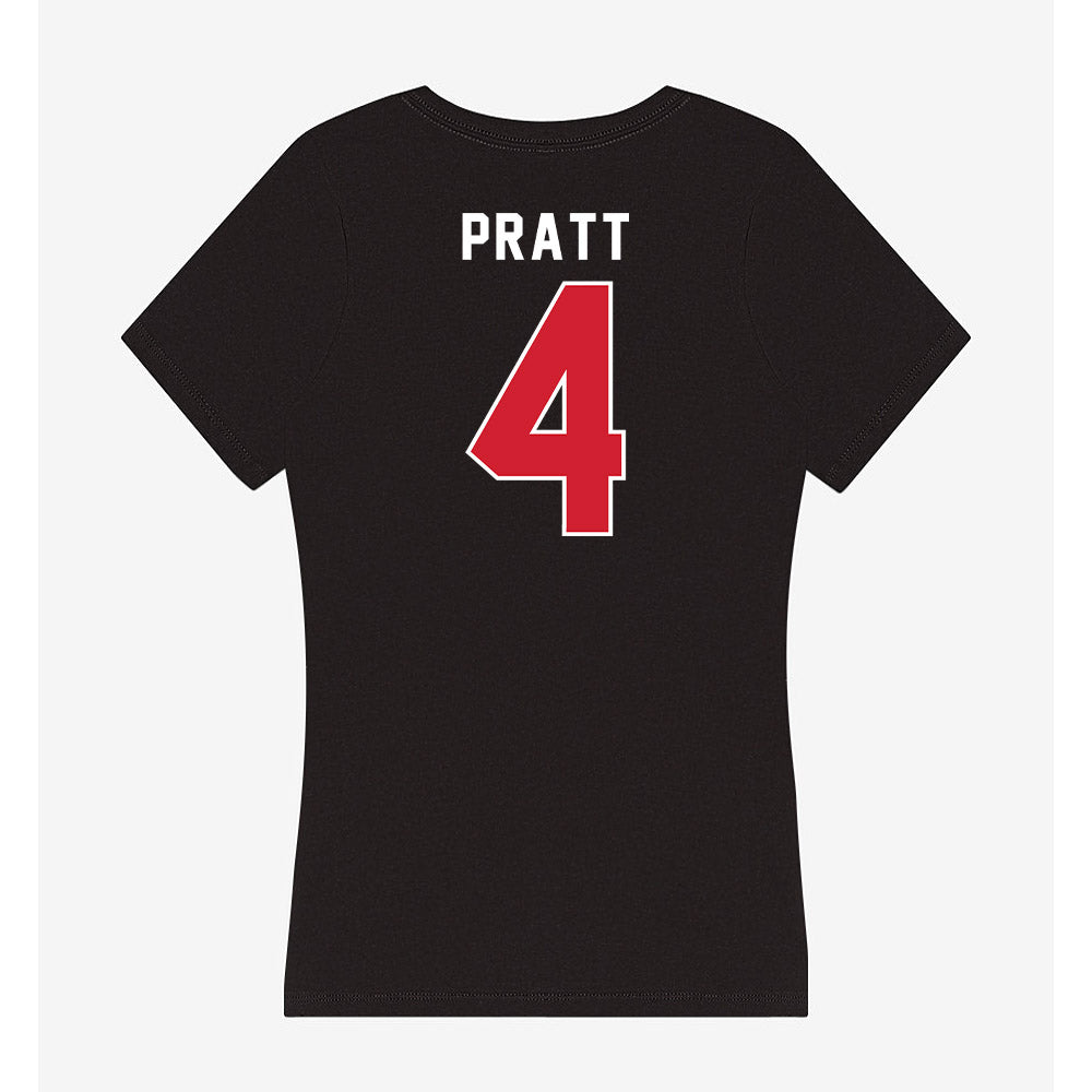 Illinois State - NCAA Women's Basketball : Jaeden Pratt - Women's V-Neck T-Shirt-1
