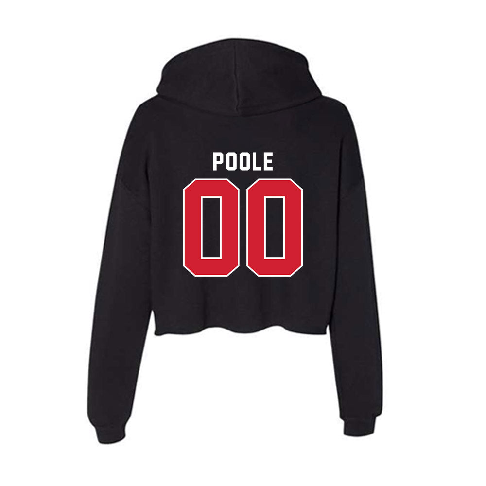 Illinois State - NCAA Football : Zach Poole - Women's Crop Fleece Hoodie-1