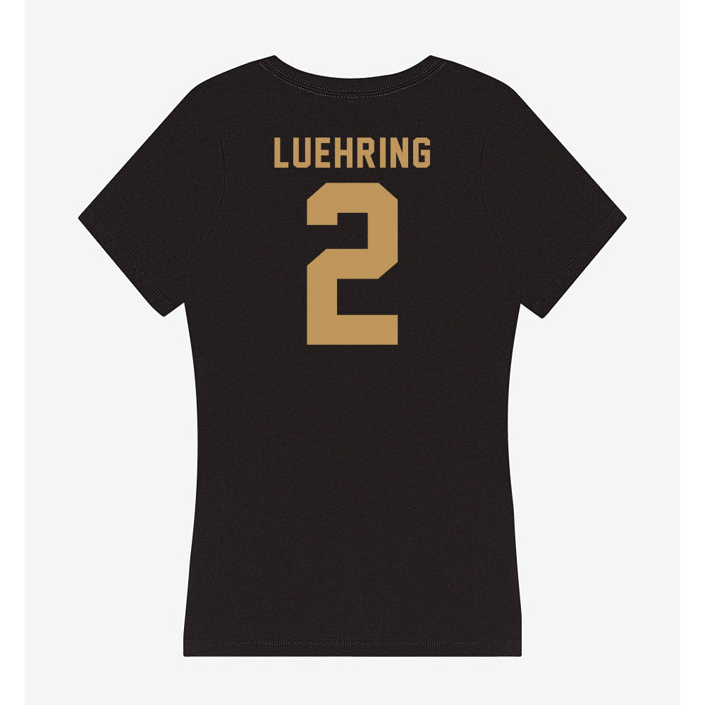 Oakland - NCAA Women's Basketball : Makenzie Luehring - Women's V-Neck T-Shirt-1