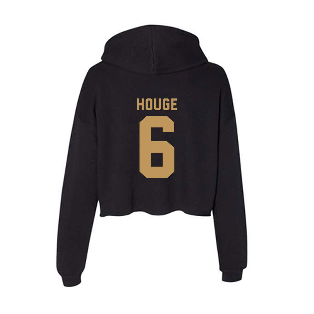 Oakland - NCAA Men's Basketball : Michael Houge - Women's Crop Fleece Hoodie-1