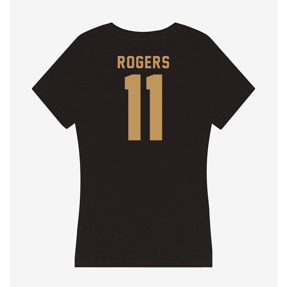 Oakland - NCAA Women's Basketball : Aalyssa Rogers - Women's V-Neck T-Shirt-1