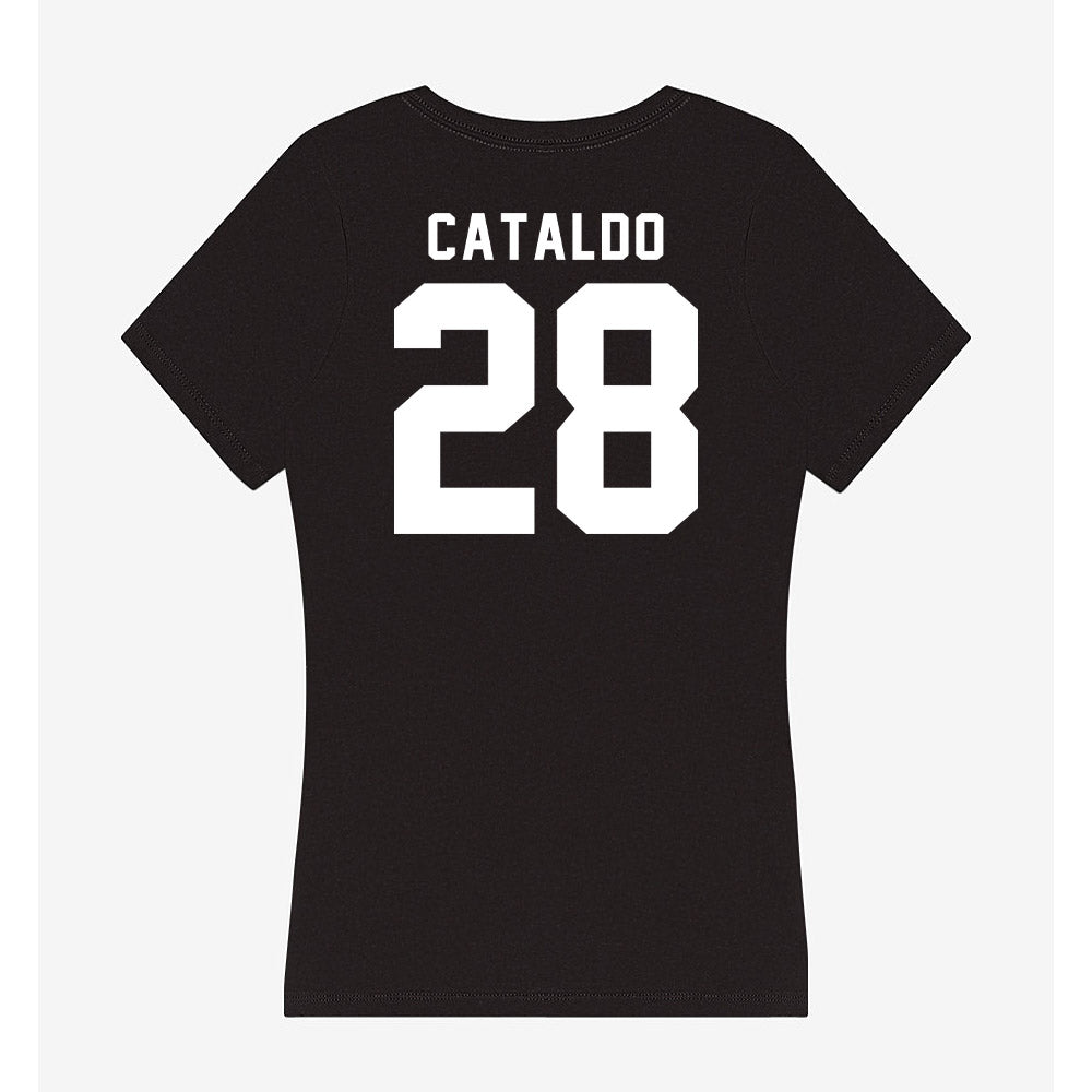 Siena - NCAA Men's Lacrosse : Leo Cataldo - Women's V-Neck T-Shirt-1