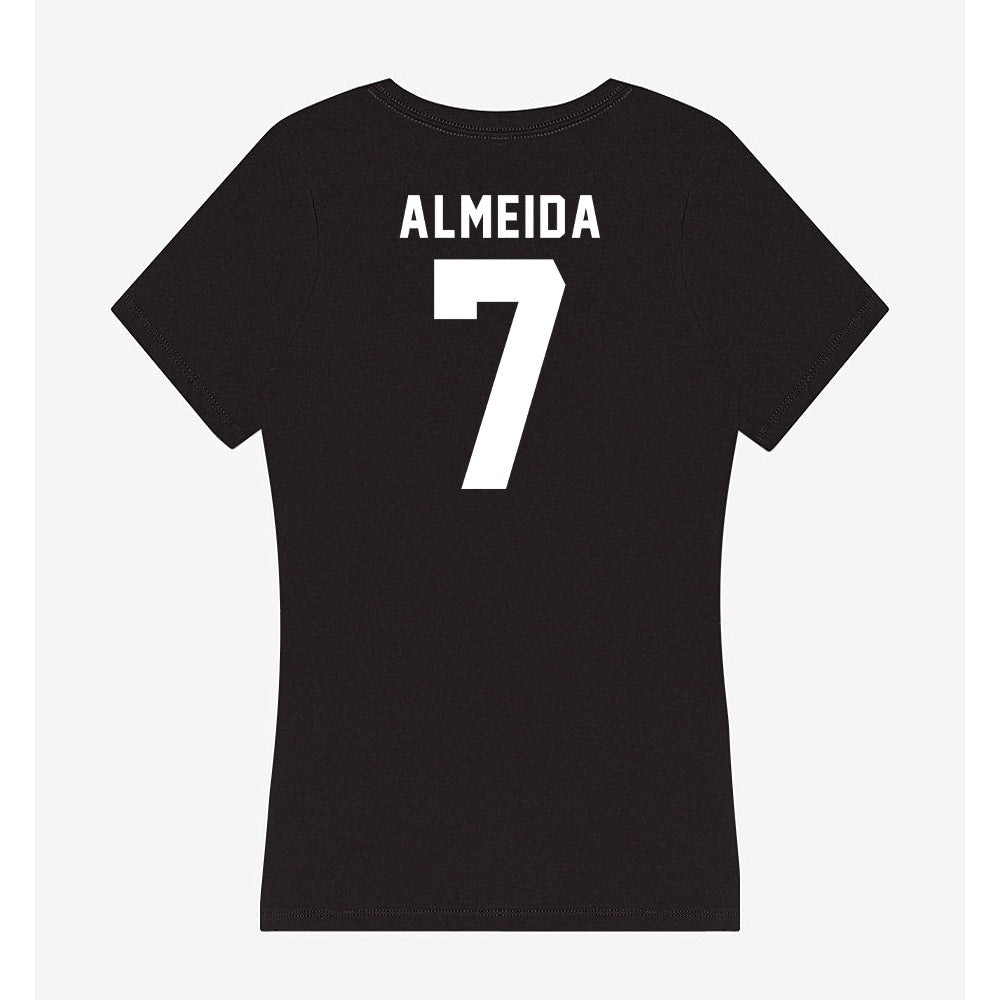 Siena - NCAA Men's Soccer : Lucas Almeida - Women's V-Neck T-Shirt-1