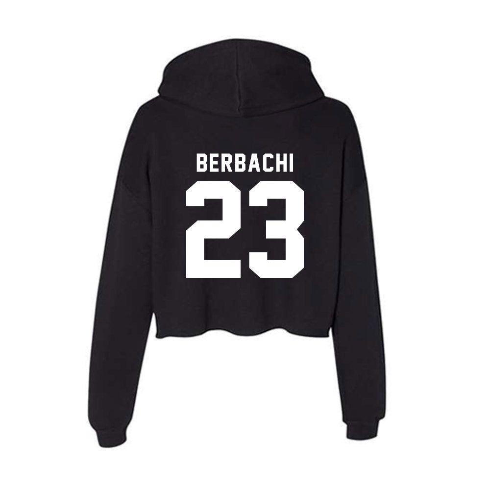 Siena - NCAA Men's Soccer : Rayan Berbachi - Women's Crop Fleece Hoodie-1