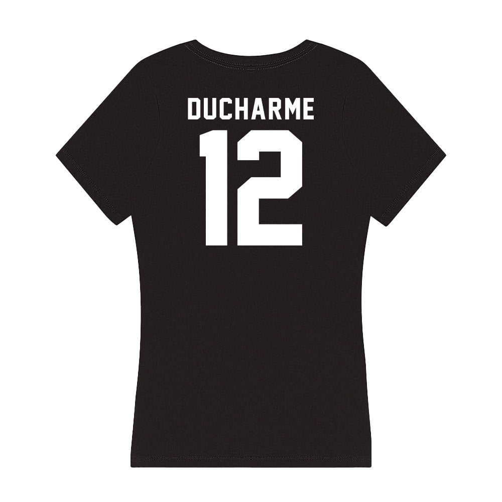 Siena - NCAA Men's Basketball : Reid Ducharme - Women's V-Neck T-Shirt-1