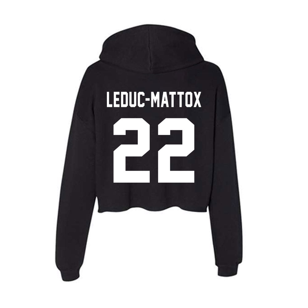 William & Mary - NCAA Football : Branson Leduc-Mattox - Classic Shersey Women's Crop Fleece Hooded Sweatshirt-1