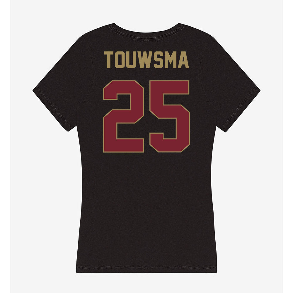 Charleston - NCAA Women's Soccer : Lucia Touwsma - Women's V-Neck T-Shirt-1