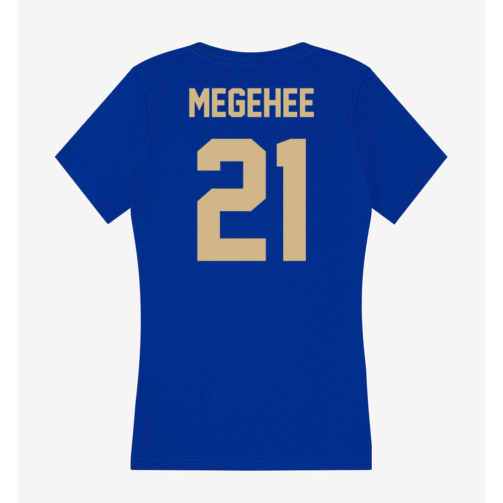 Tulsa - NCAA Women's Basketball : Josie Megehee - Women's V-Neck T-Shirt-1