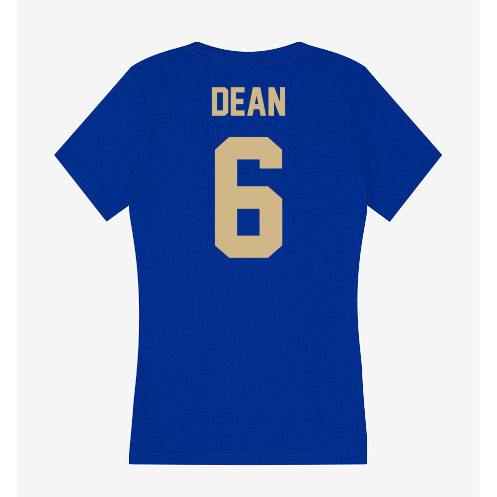 Tulsa - NCAA Men's Basketball : Romad Dean - Women's V-Neck T-Shirt-1