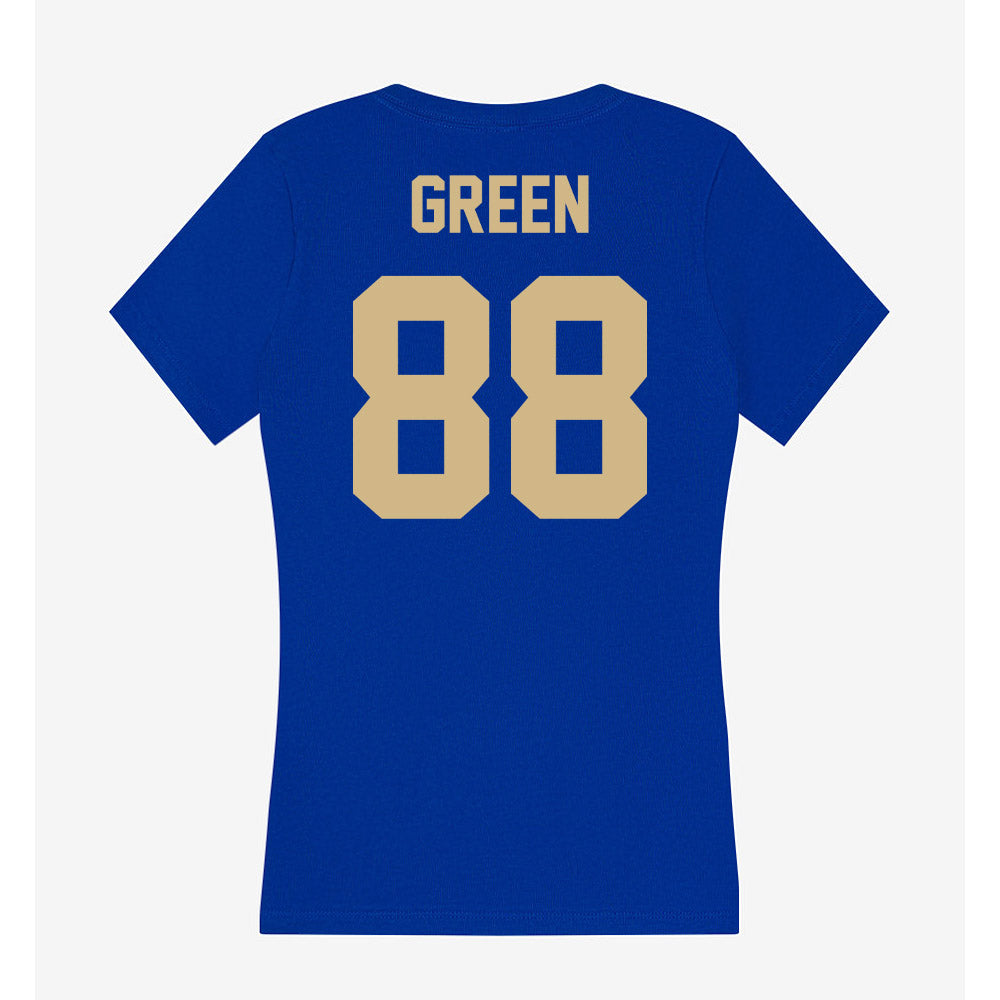Tulsa - NCAA Football : Xavier Green - Women's V-Neck T-Shirt-1