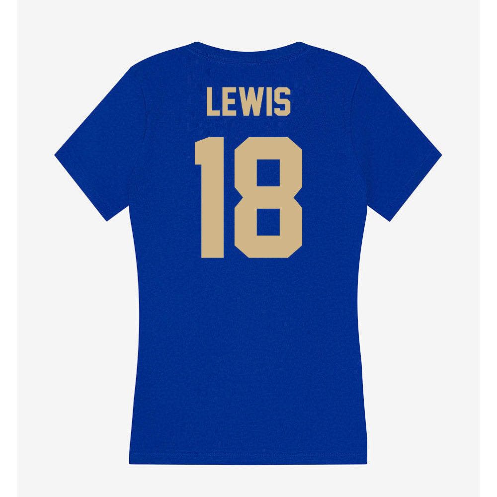 Tulsa - NCAA Football : Cj Lewis - Women's V-Neck T-Shirt-1