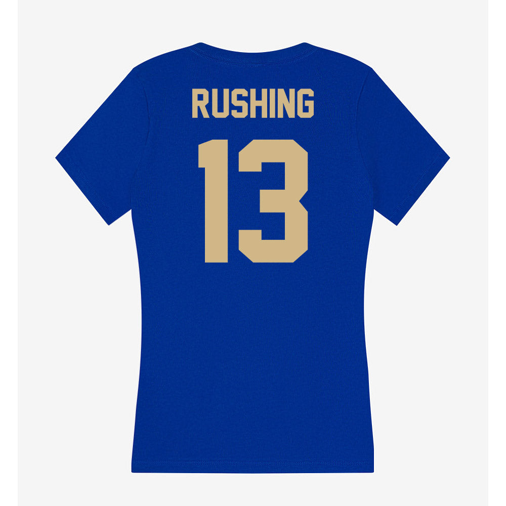 Tulsa - NCAA Football : Joshua Rushing - Women's V-Neck T-Shirt-1