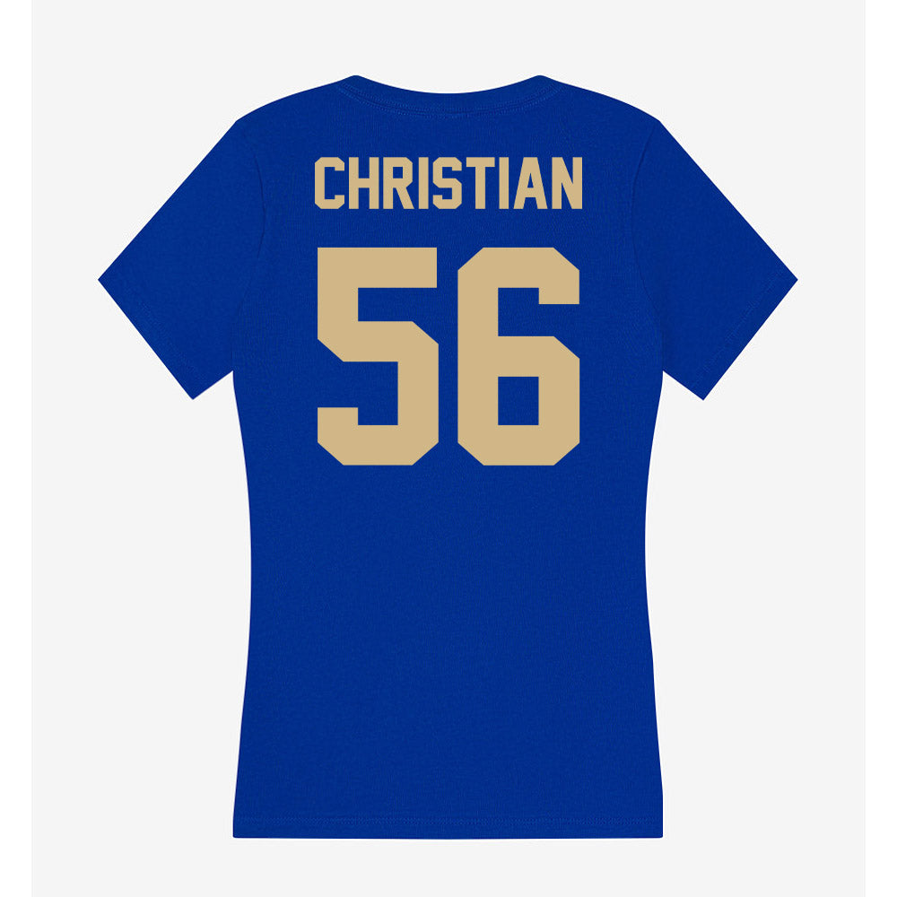 Tulsa - NCAA Football : Colten Christian - Women's V-Neck T-Shirt-1