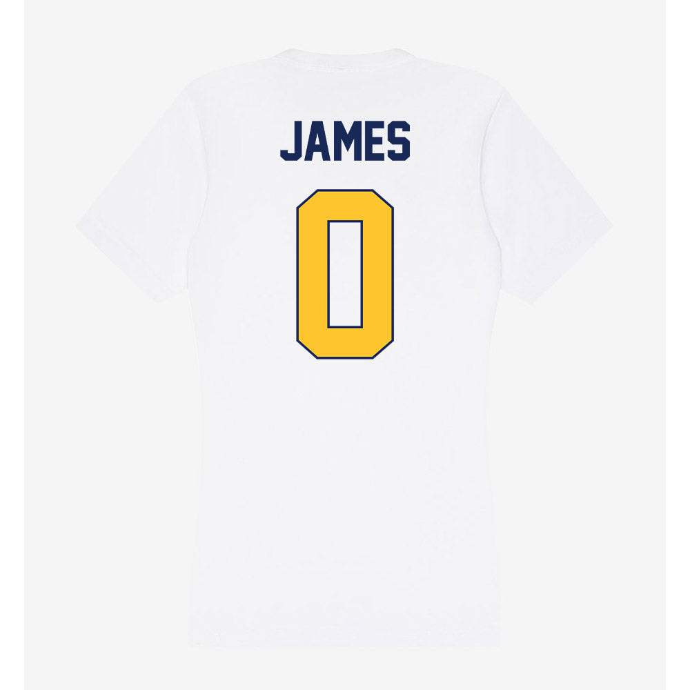 Marquette - NCAA Men's Basketball : Nigel James - Women's V-Neck T-Shirt-1