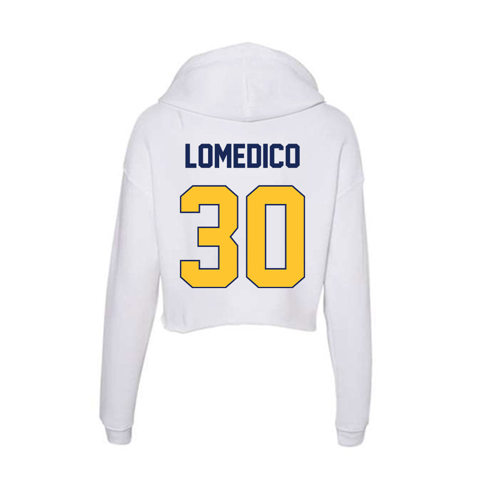 Marquette - NCAA Men's Lacrosse : Iggy LoMedico - Women's Crop Fleece Hoodie-1