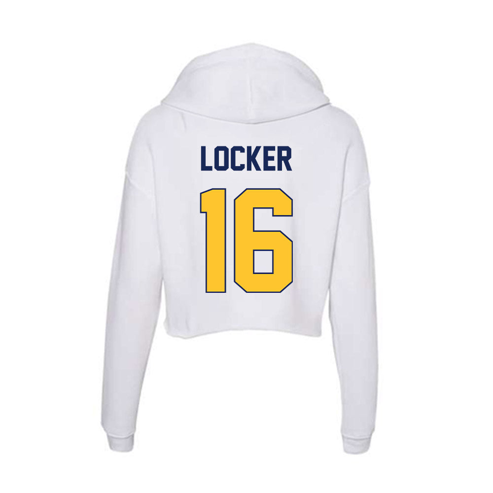 Marquette - NCAA Men's Soccer : Grant Locker - Classic Shersey Women's Crop Fleece Hooded Sweatshirt-1