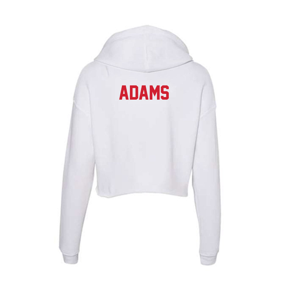 SMU - NCAA Football : Jordyn Adams - Women's Crop Fleece Hooded Sweatshirt-1