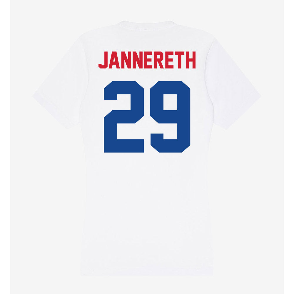 SMU - NCAA Women's Soccer : Libby Jannereth - Women's V-Neck T-Shirt-1