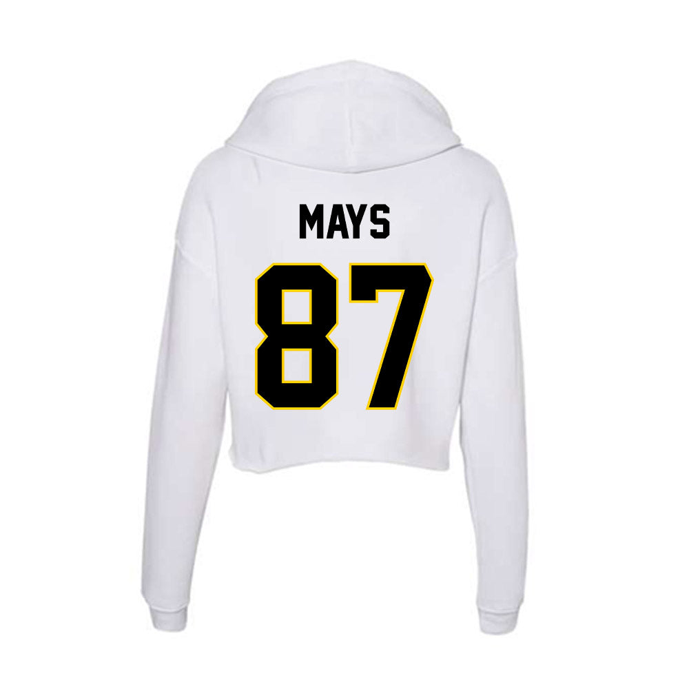 Centre College - NCAA Football : Ethan Mays - Women's Crop Fleece Hoodie-1