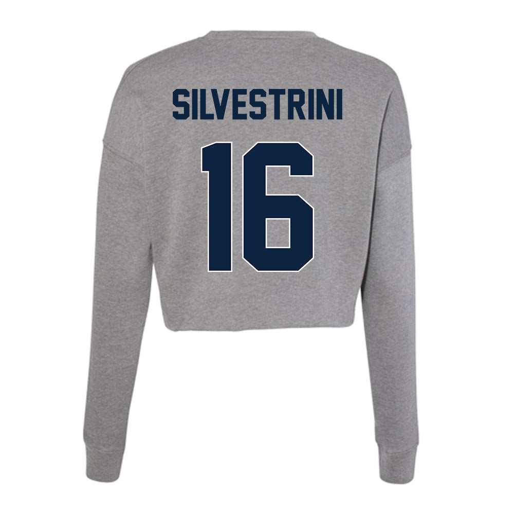 Xavier - NCAA Men's Soccer : Alejandro Silvestrini - Women's Cropped Crew Fleece-1
