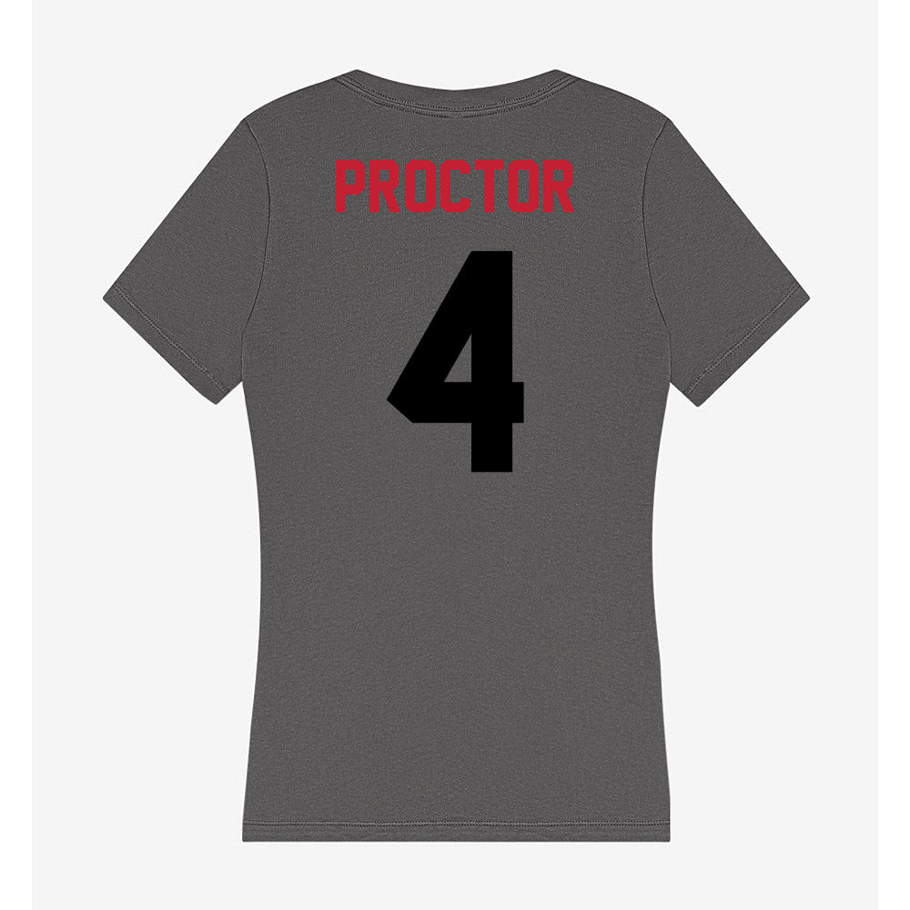 Seattle - NCAA Women's Basketball : Fia Proctor - Women's V-Neck T-Shirt-1