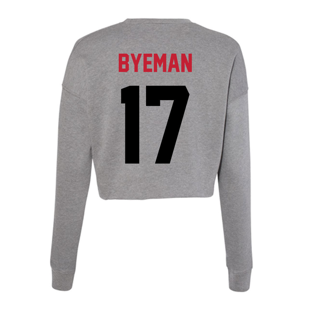 Seattle - NCAA Women's Soccer : Jaelyn Byeman - Women's Cropped Crew Fleece-1