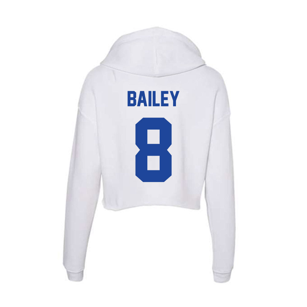 Georgia State - NCAA Baseball : Carter Bailey - Women's Crop Fleece Hoodie-1