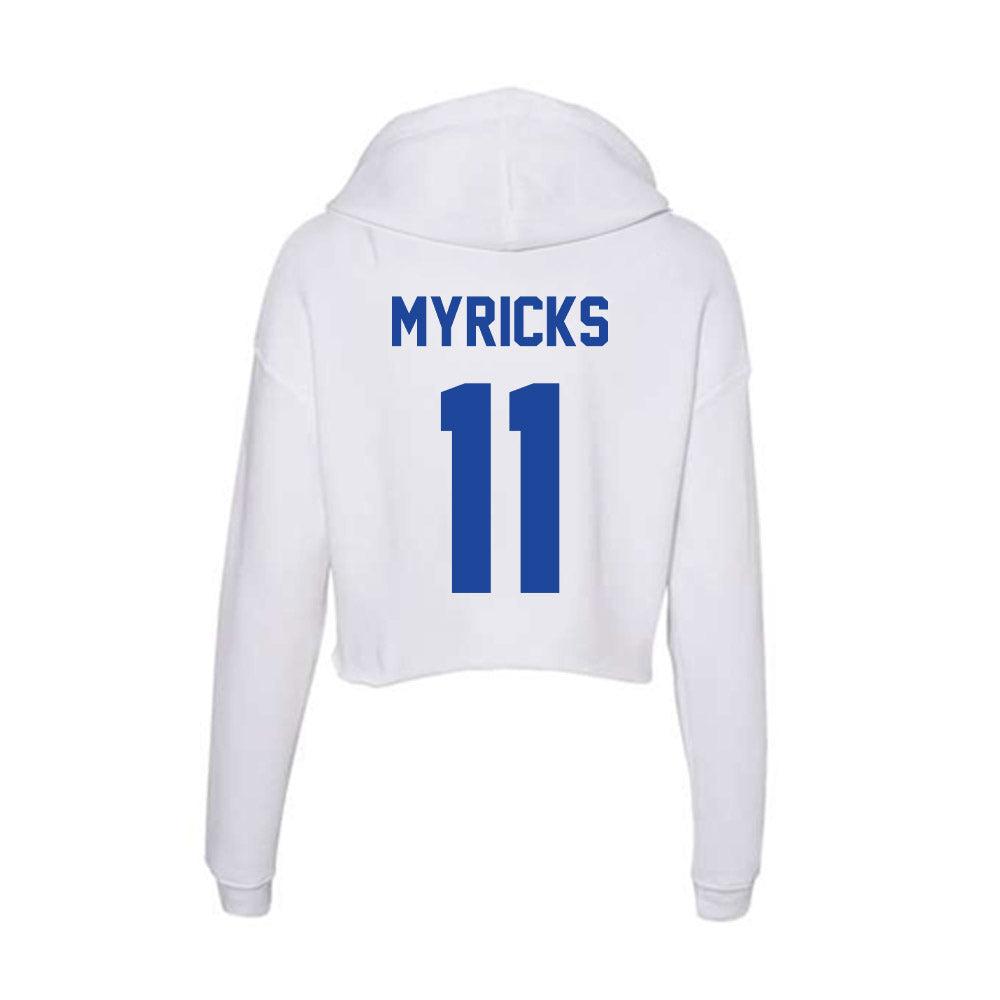 Georgia State - NCAA Softball : Tenison Myricks - Women's Crop Fleece Hoodie-1