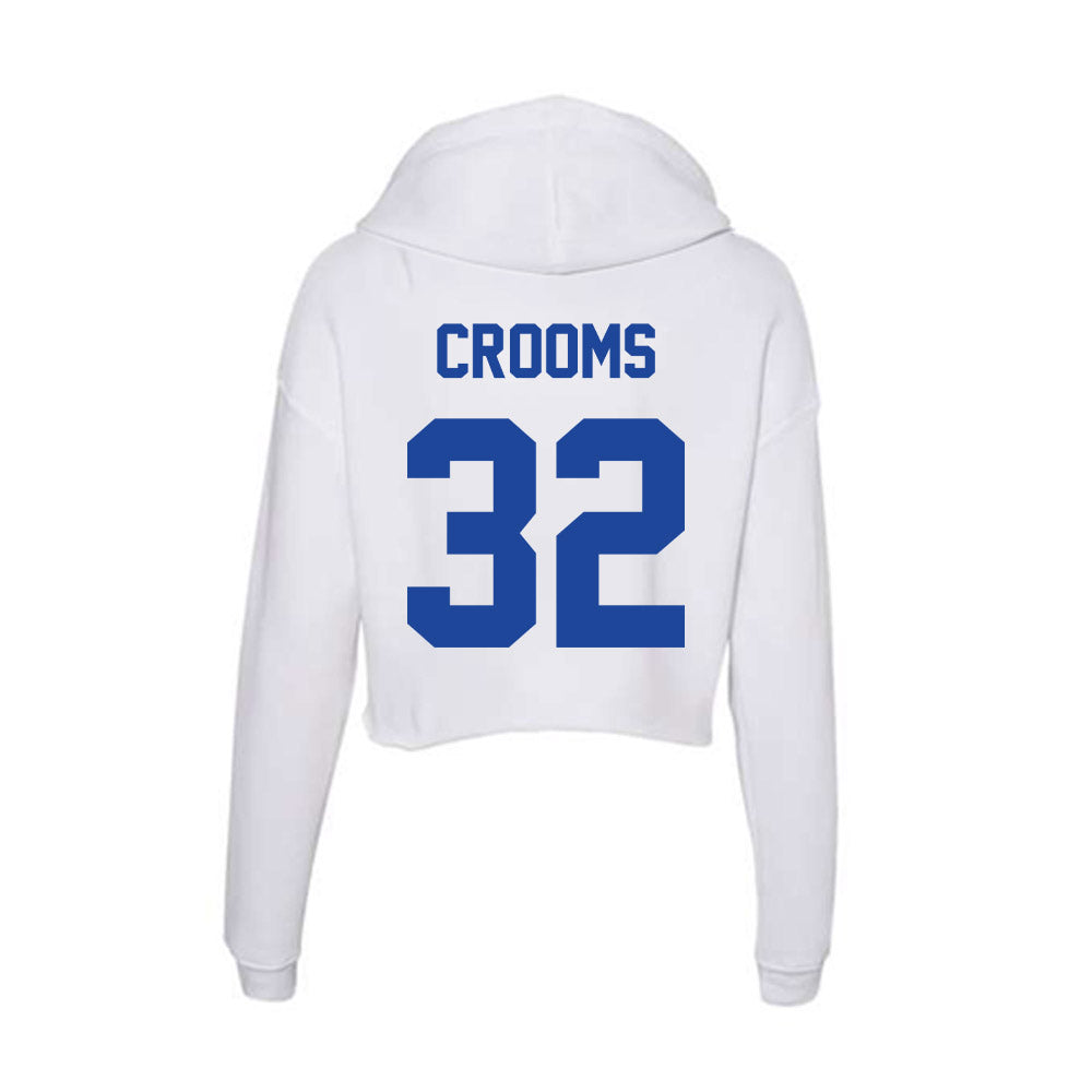 Georgia State - NCAA Baseball : Brian Crooms - Women's Crop Fleece Hoodie-1